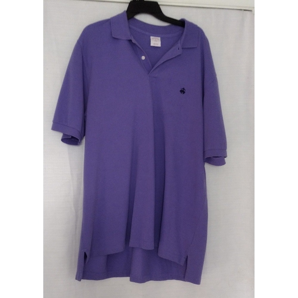 Brooks Brothers Polo Shirt Men's XL Purple Original Fit Supima Cotton